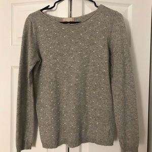 Light Grey Polka Dot Sweater